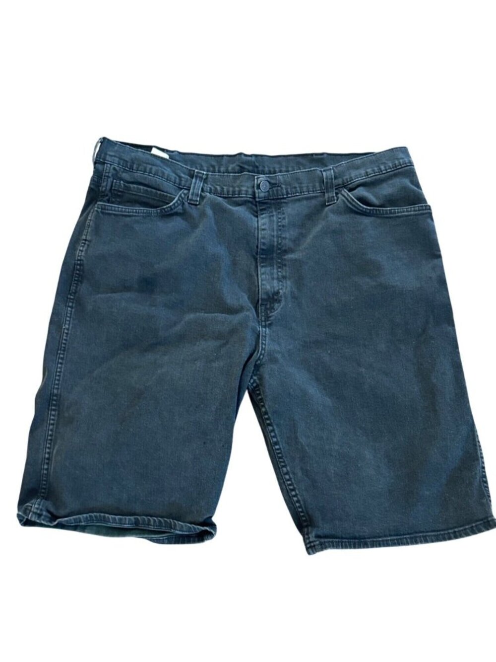 Vintage Levis Mens Black Denim Shorts W42
